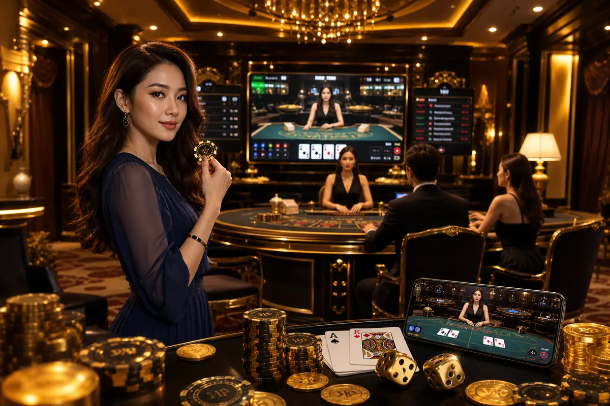 jutabet Casino suasana permainan dealer langsung